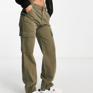 ASOS Stradivarius Straight Leg Cargo Jeans